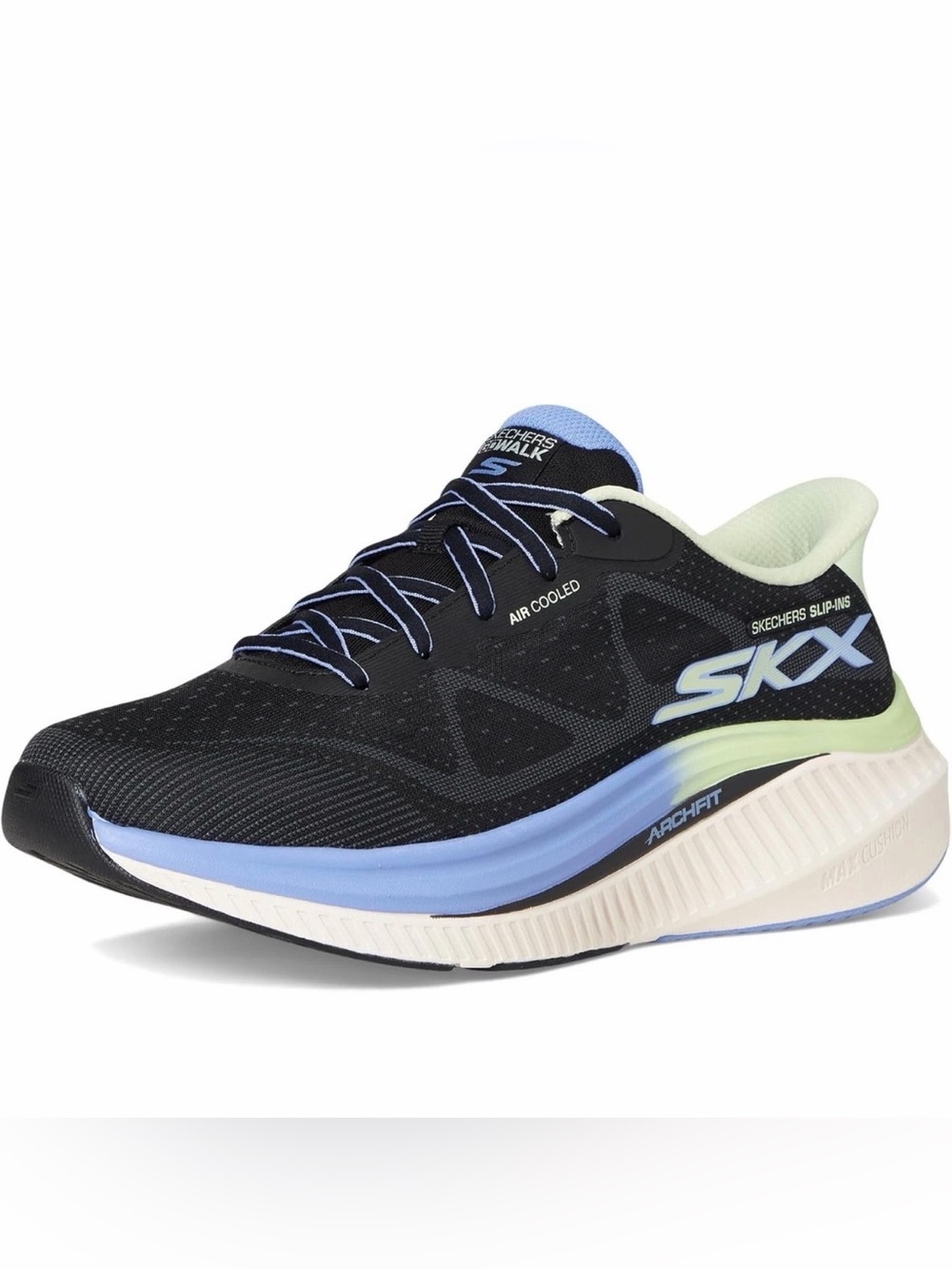 Skechers Slip-Ins Arch Fit Areena Max Cushioning Shoes Womens 9.5 BKMT Walking